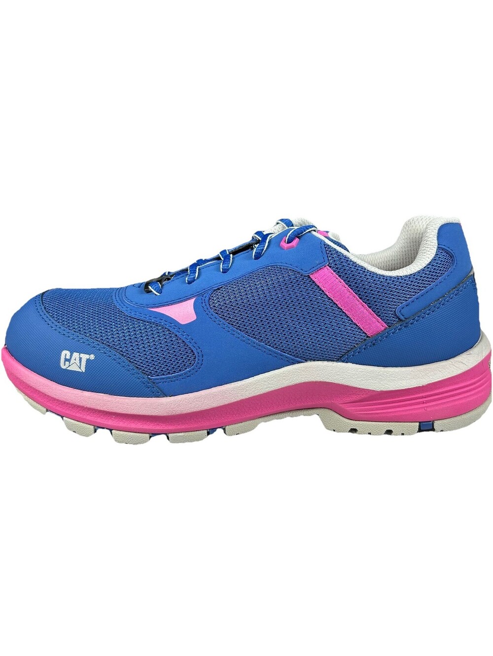 Cat Caterpillar Women’s Quake Composite Toe Work Shoes Size 9.5 Blue & Pink New